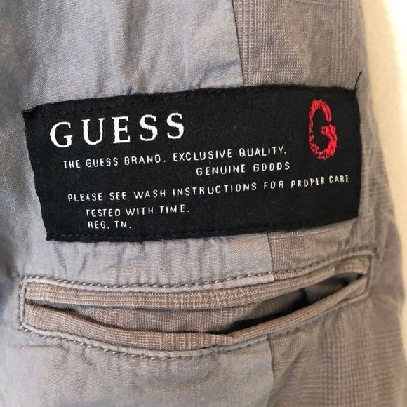 Men’s Guess Distressed Rocker Sports Jacket Medium - Picture 9 of 10